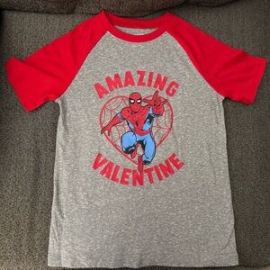 Marvel Red & Gray Spider-Man "Amazing Valentine" kids T-shirt